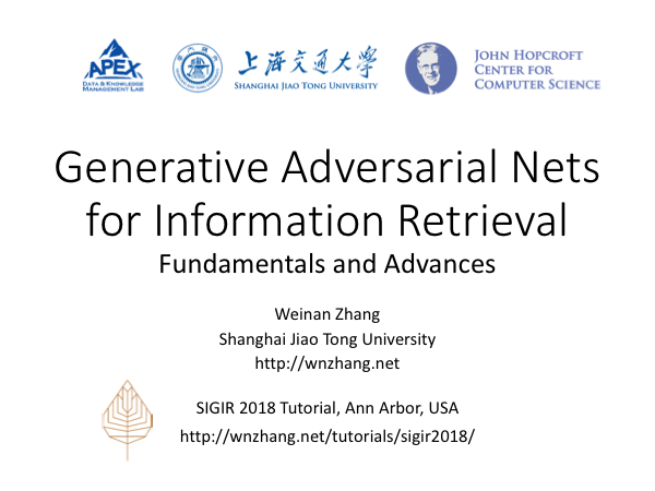 SIGIR 2018 IRGAN Tutorial Slides